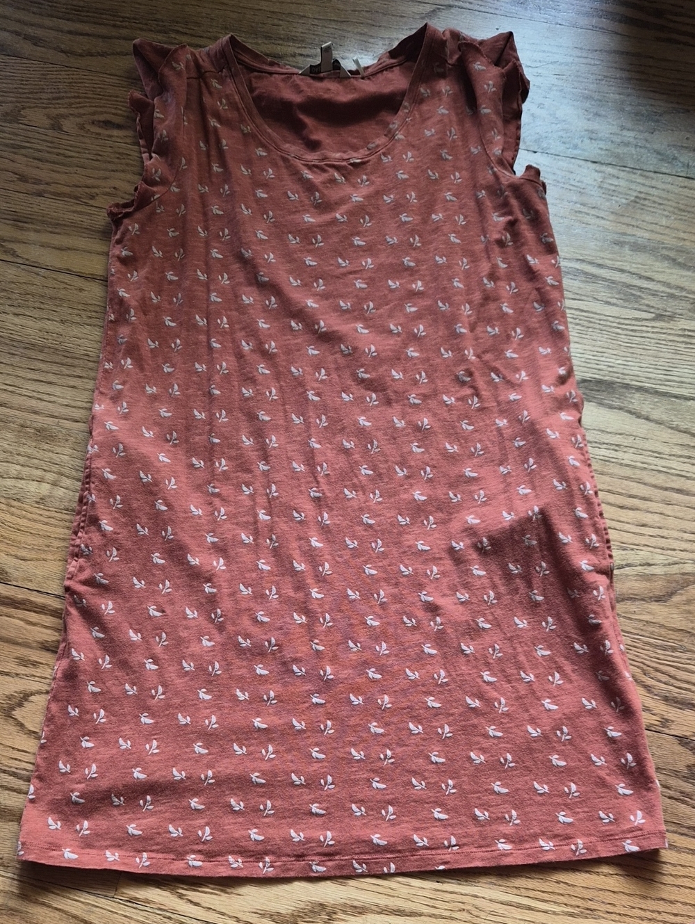 Toad&Co Rust Mini Floral Tank Dress